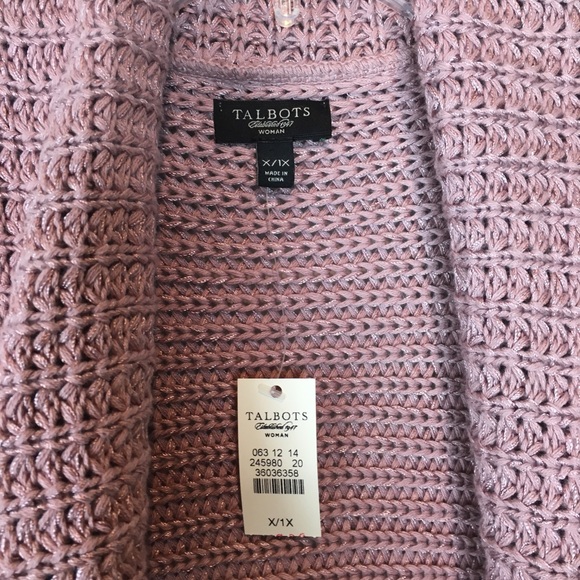 Talbots Knit Sweater - Cardigan SZ X / 1X - NWT - Picture 7 of 7